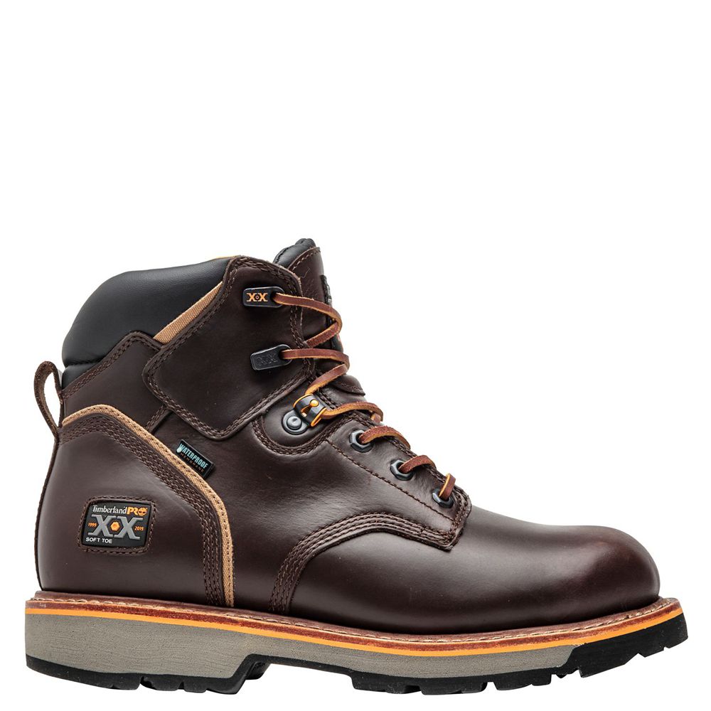 Bocanci De Muncă Timberland Barbati Maro - Pro® 20Th Anniversary Pit Boss Soft Toe - Romania - SGBOM